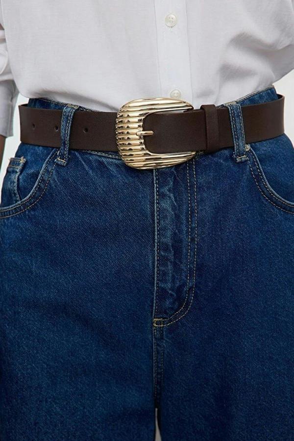 WOVCOR Double Pack Oval Buckle Women's Belt