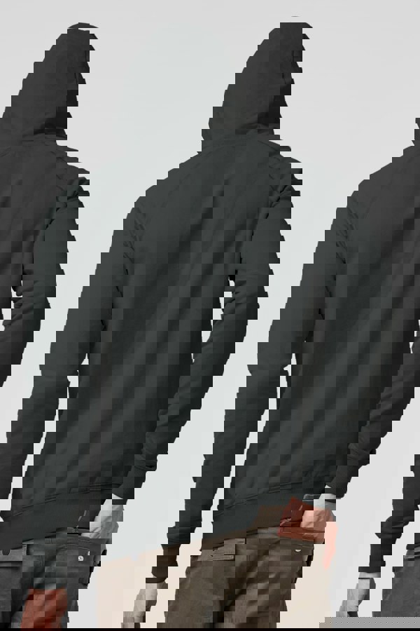 ENORSIA Men's Flap Detail Kangaroo Pocket Hoodie