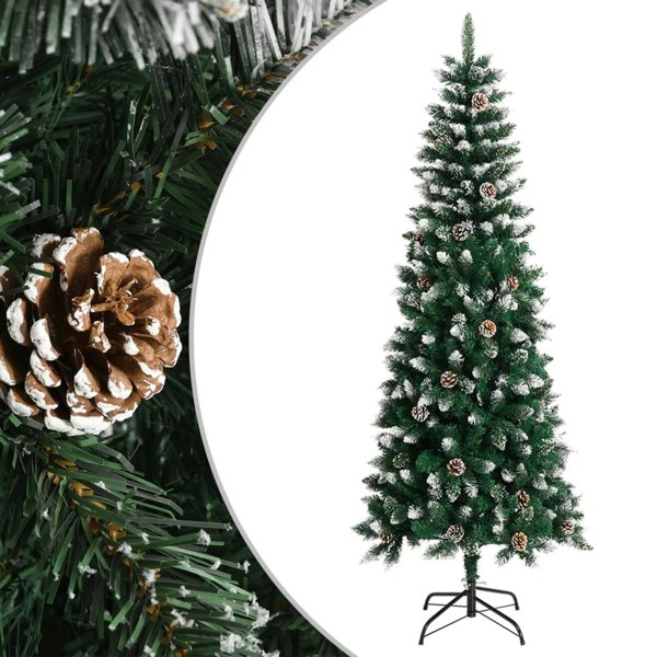 Berkfield Artificial Christmas Tree with Stand Green 240 cm PVC
