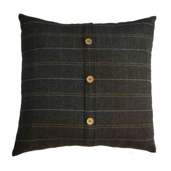 Wyld Haus Set of 2 Quimper Pewter Cushions with Button Detail