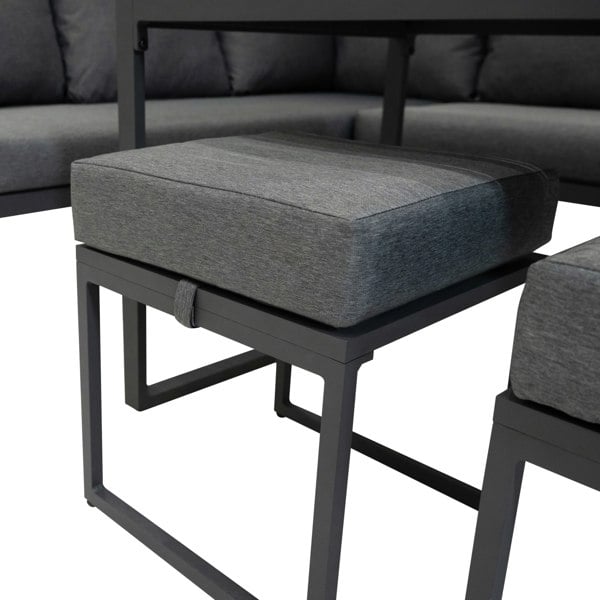 Jardi Aluminium Corner Sofa Set - Anthracite Grey