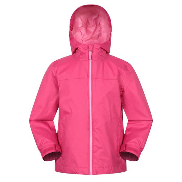 Mountain Warehouse Childrens/Kids Torrent Waterproof Jacket - Dark Pink - 