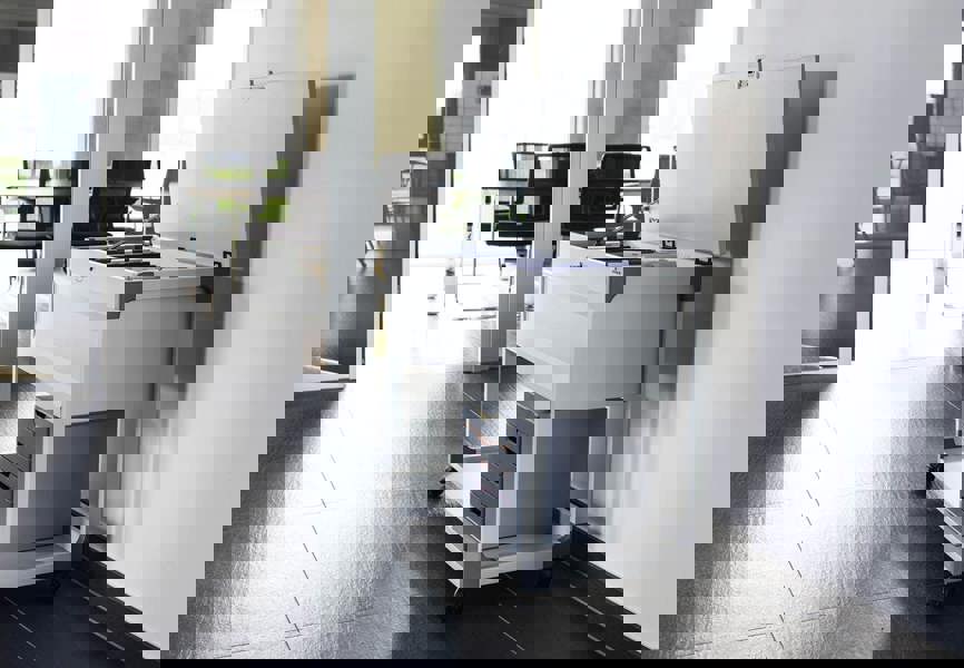 Durable Locking Lid Suspension File Trolley | for 100 A4 Folders | Grey