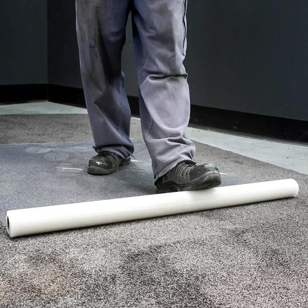 Havendro 100M Self Adhesive Carpet Floor Protector Roll Dust Protection Cover Film