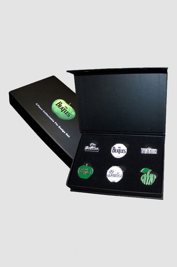 The Beatles Band Logos Boxed Pin Badge Set