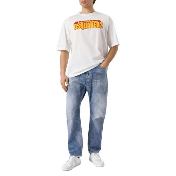 Dsquared2 Clean Baby Blue Wash London Bro Jeans W30