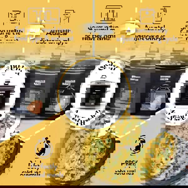 Crockpot TimeSelect 5.6L Digital Slow Cooker CSC093 Black