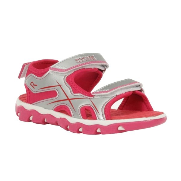 Regatta Childrens/Kids Kota Drift Sandals - Silver/Duchess Pink