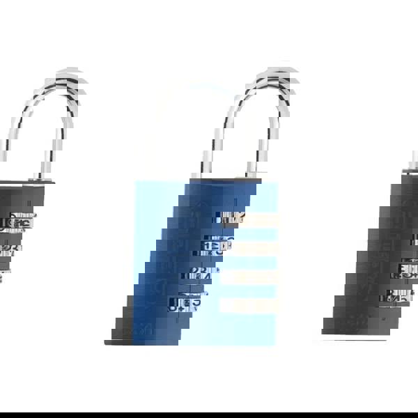 Abus Mechanical 145 Series Aluminium Combination Padlock - Blue - 