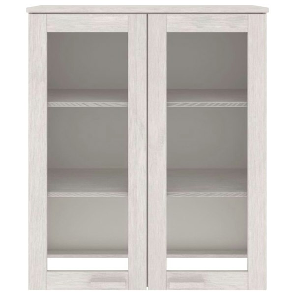 Berkfield Top for Highboard HAMAR White 85x35x100 cm Solid Wood Pine