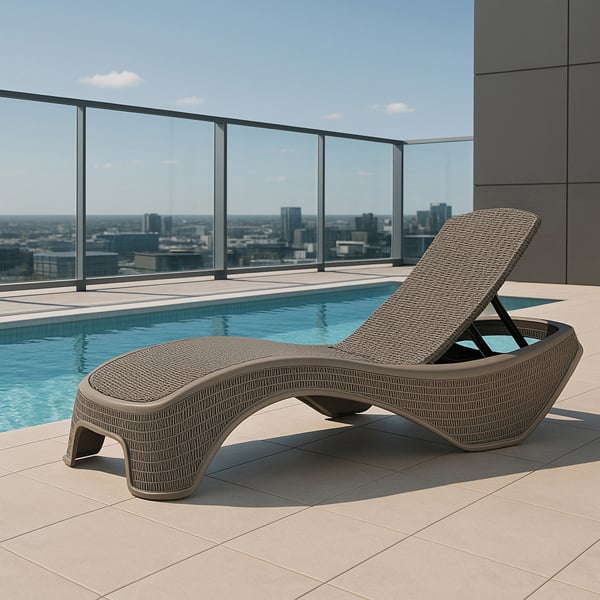 Centurion Supports MALDIVES Grey Prestigious Outdoor Rattan-Style Adjustable Sun Lounger Pair