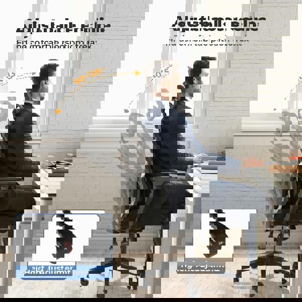 Levede Office Computer Chair Mesh Ergonomic Lumbar Support with 3D Armrest Headrest