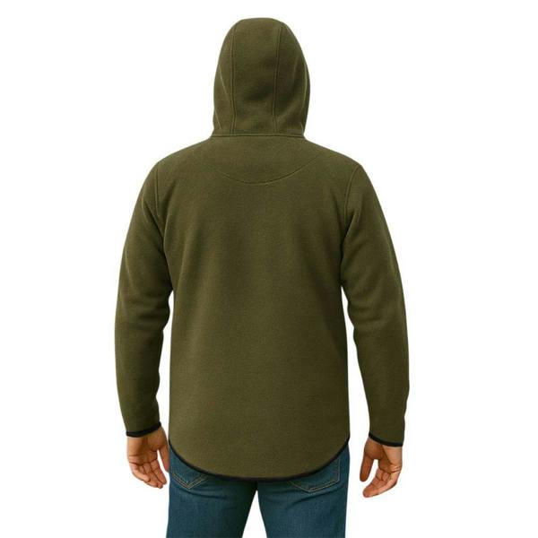 Rear view of the Game Alpine fleece hunting smock showing the scooped hem and cuff details the perfect shooting fleece to wear under a shooting jacket