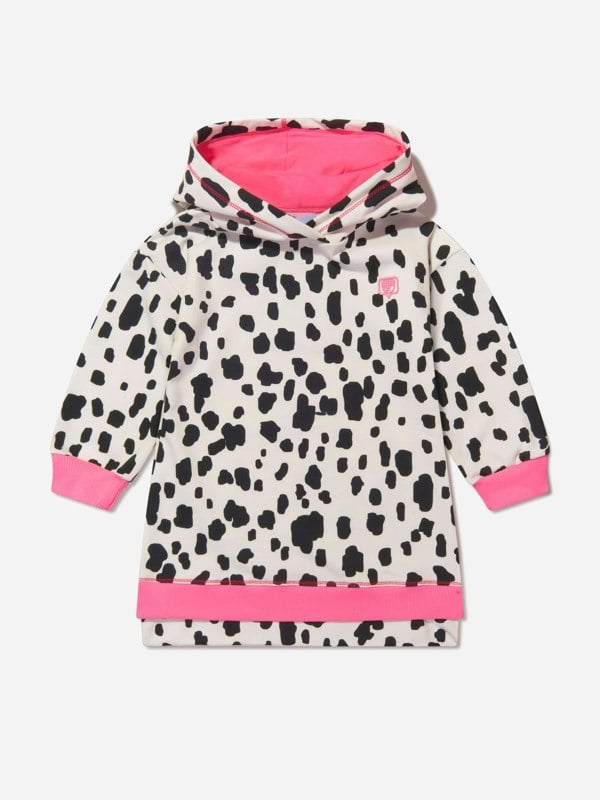 Chiara Ferragni Girls Hooded Dalmation Dress