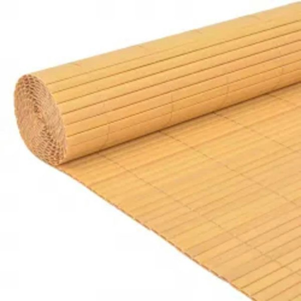 Berkfield Double-Sided Garden Fence 90x400 cm Yellow