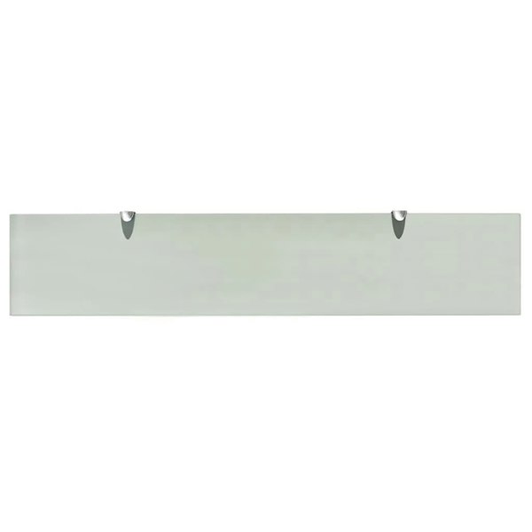 Berkfield Floating Shelves 2 pcs Glass 100x20 cm 8 mm