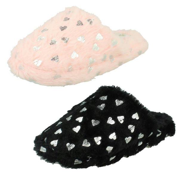 Pineapple Girls Pineapple Fluffy Mule Slippers X3022