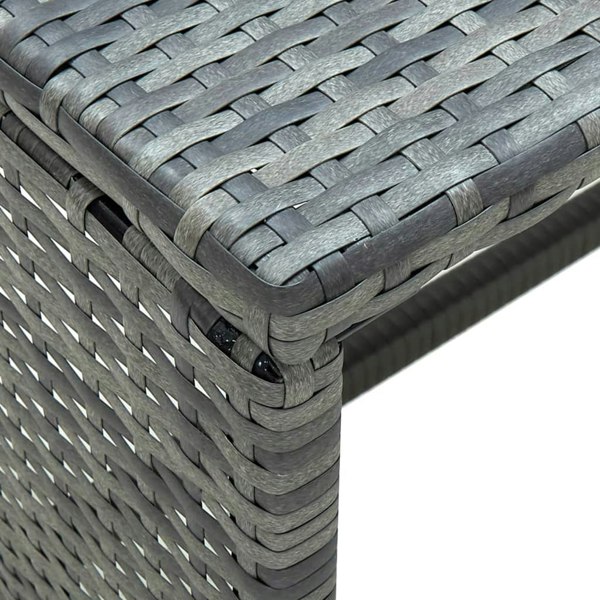 Berkfield Coffee Table Anthracite 70x40x38 cm Poly Rattan