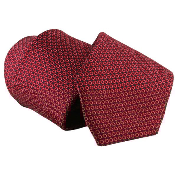 Dunhill luxurious mulberry silk tie in a hexbolt pattern