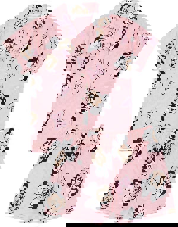 Disney Minnie Mouse GirlsPink Short Sleeve Short Leg Pyjama Set