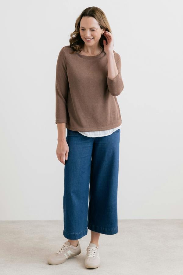 Lily & Me Olive Shirt Jumper Mocha