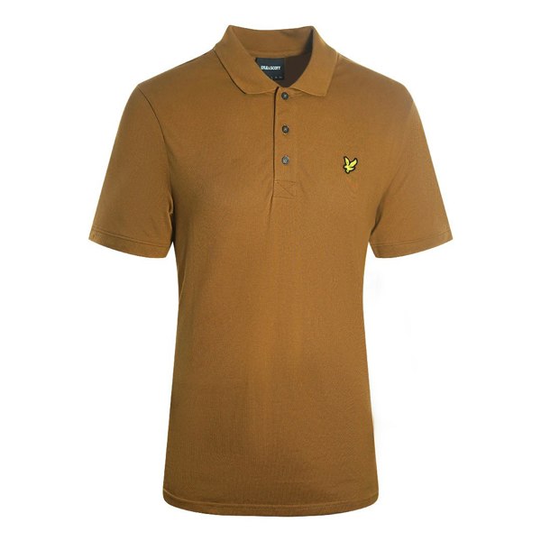 Lyle & Scott Lyle and Scott Farrier Bronze Plain Polo Shirt