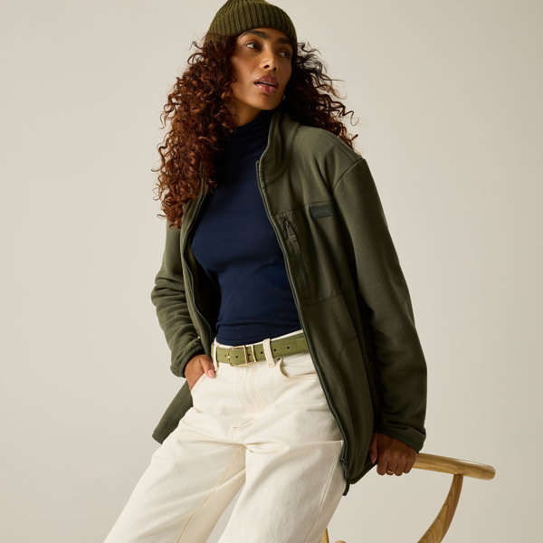 Regatta Womens Frankie Full Zip Fleece - Dark Khaki