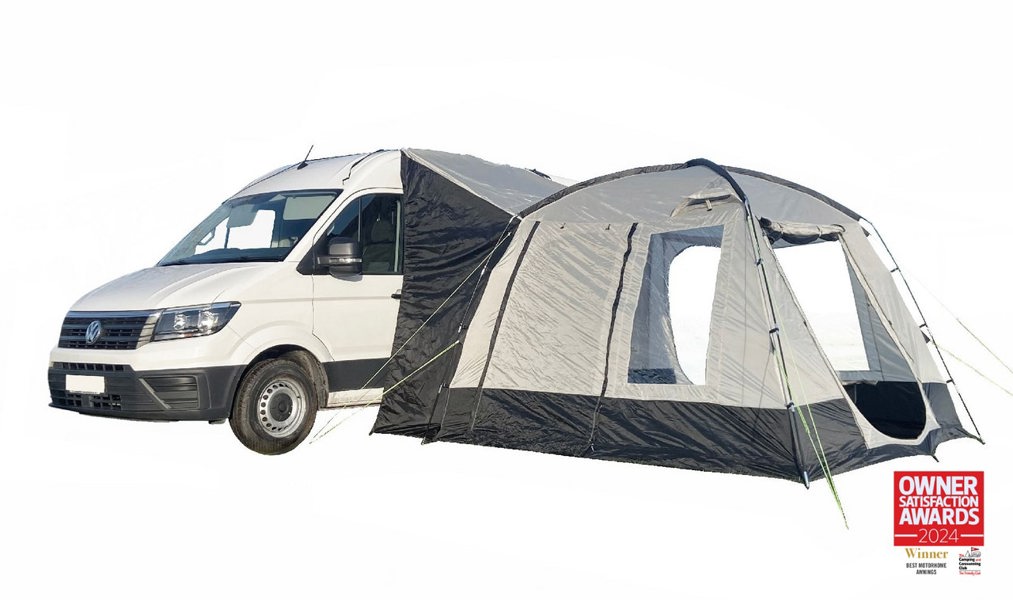 The Poled Cubo XL Motorhome Awning on a white background