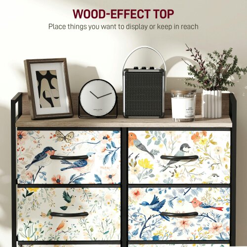 Wyld Haus Tonona Wooden White 8 Drawer Storage Chest
