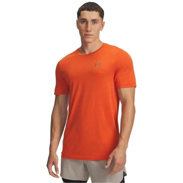 Under Armour Mens Vanish Elite Seamless T-Shirt - Orange - 