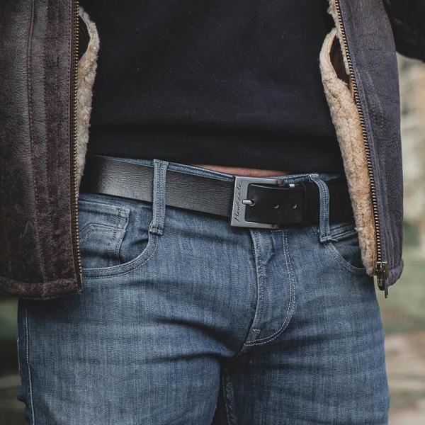 Hawkdale UK Made Mens Leather Belt 1.25"