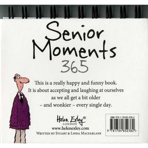 Helen Exley, 365 Days Of Senior Moments Perpetual Calendar, Perpetual Calendars and Diaries, Day To View, Humour, Gift