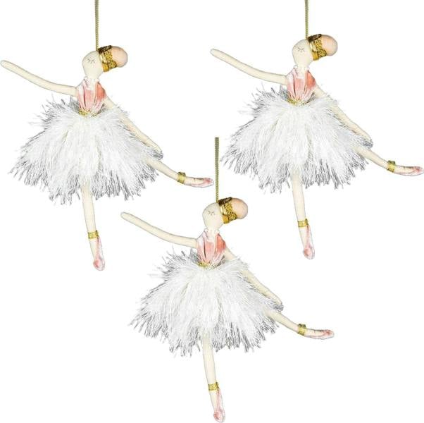 14x20cm White Ballerina Christmas Hanging Decoration for Trees, Wreaths and Garlands image 4