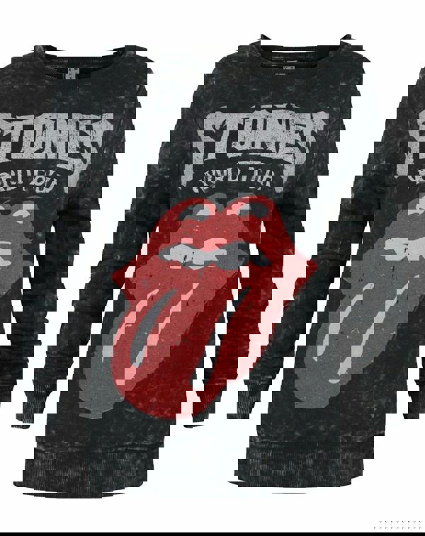 Amplified Clothing Womens Grey Rolling Stones Sweatshirt