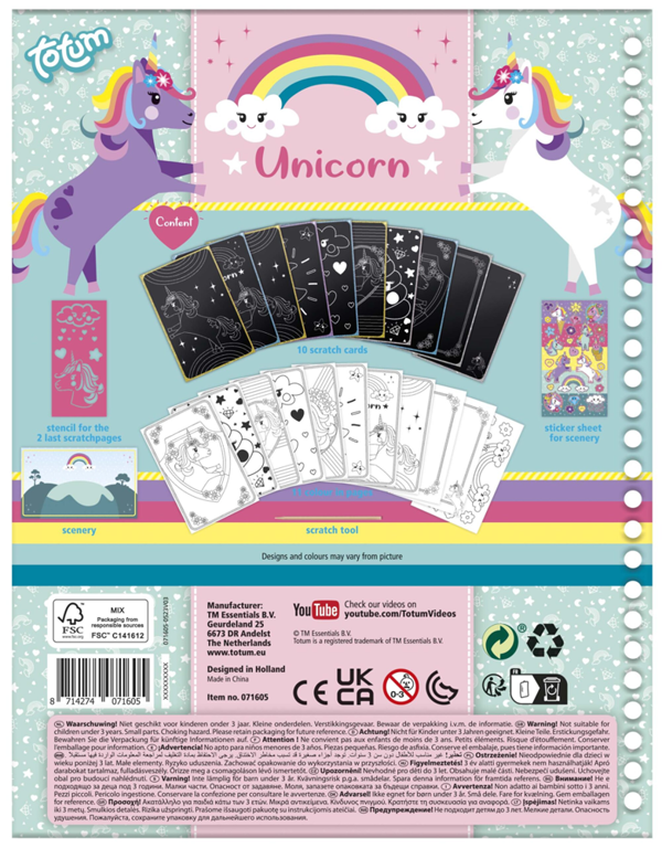 Totum Unicorn ScratchBook