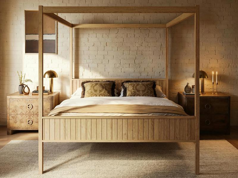 Flair Maddy 4 Poster Bed Natural