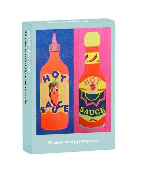 Happily Puzzles Hot Sauce - 99 Piece Mini Jigsaw Puzzle