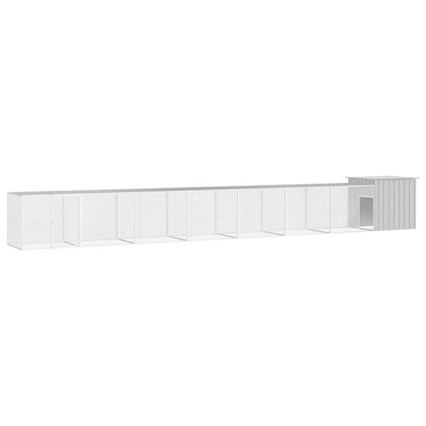 Berkfield Chicken Cage Grey 700x91x100 cm Galvanised Steel