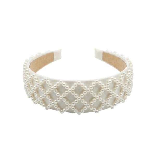 Gold Trip Pearl Lattice Style Headband