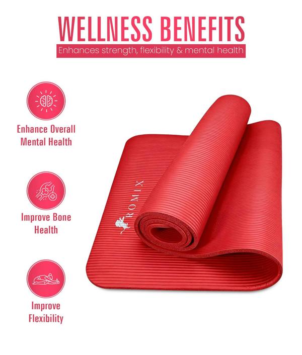 ROMIX Yoga Mat 15MM Black