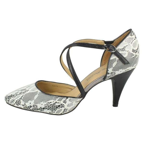 Anne Michelle Ladies Anne Michelle Pointed Toe Court Shoes