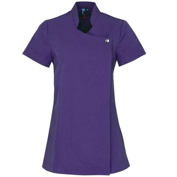Premier Womens/Ladies Blossom Short Sleeve Tunic - Purple