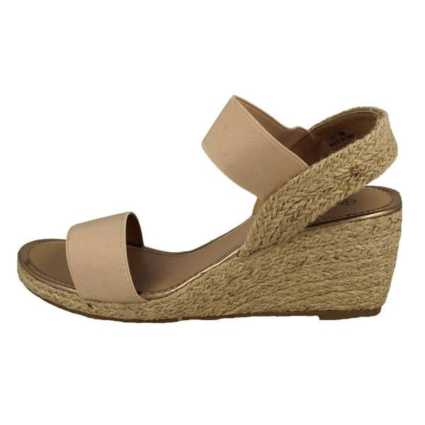 Savannah Womens Savannah Slip On Wedge Heeled Sandal F2297