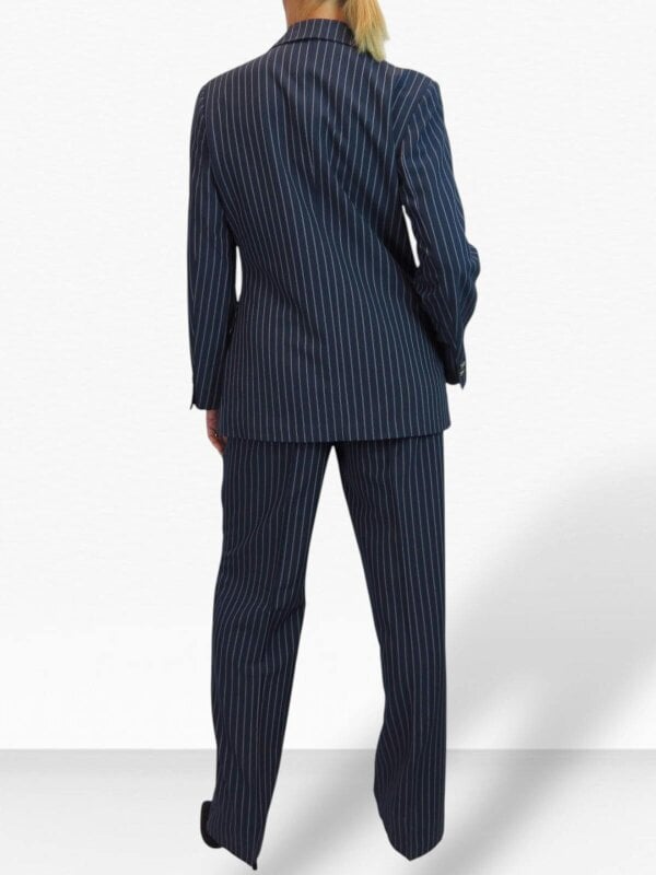 Paulo Due Women's Pinstripe 2 Piece Trouser Suit Tailored Blazer