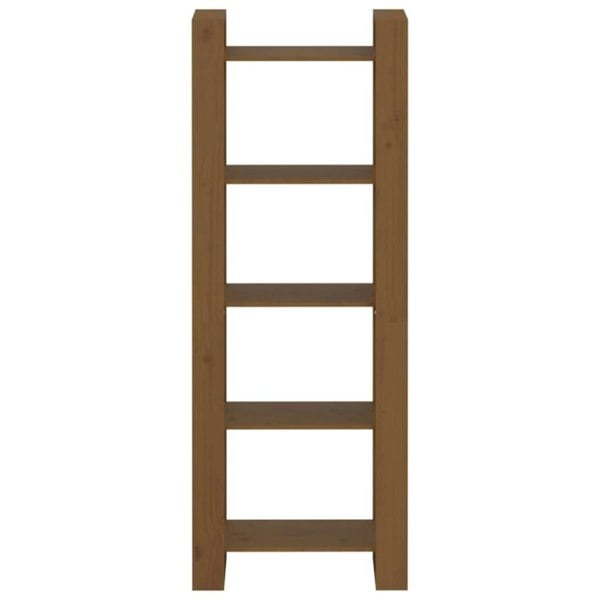 Berkfield Book Cabinet/Room Divider Honey Brown 60x35x160 cm Solid Wood