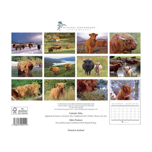 Michael MacGregor, Highland Cattle Calendar 2027, Wall Calendars, Month To View, Animals, Gift