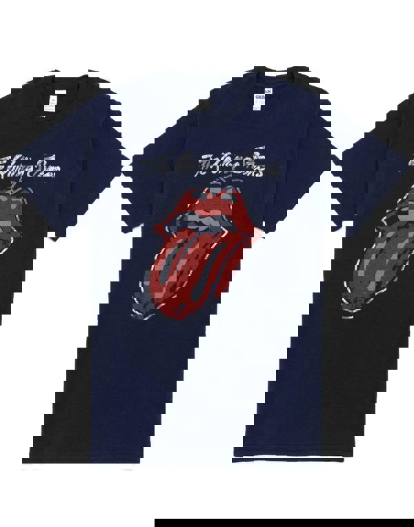 The Rolling Stones Mens Blue Short Sleeved T-Shirt