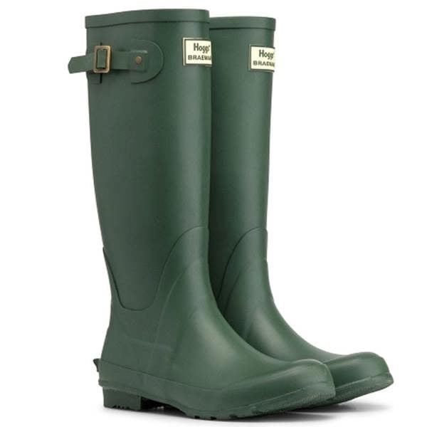 Hoggs of Fife Braemar green wellington boots ideal for farm work or muddy garden paths