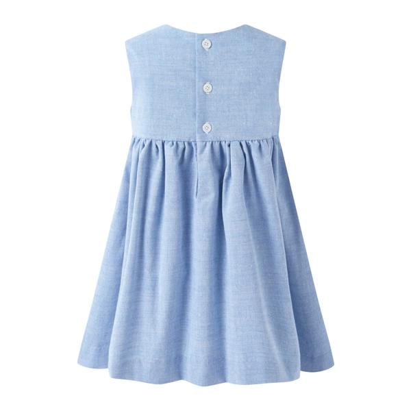 Rachel Riley Chambray Bow Dress