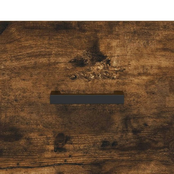Berkfield Bedside Cabinet Smoked Oak 40x35x47.5 cm Engineered Wood
